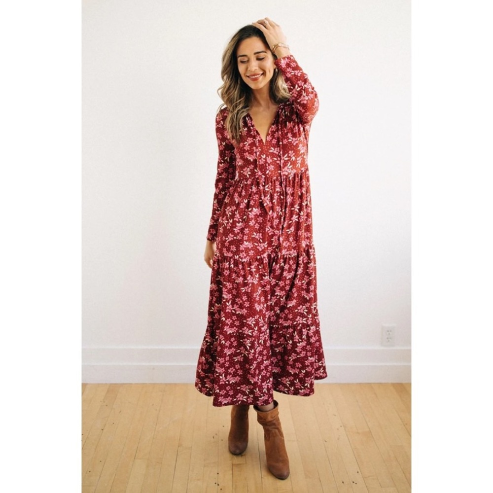 Free people boho peasant maxi dress